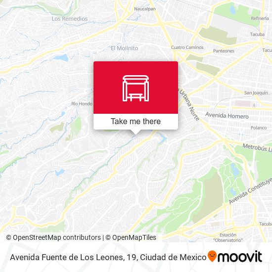 Mapa de Avenida Fuente de Los Leones, 19