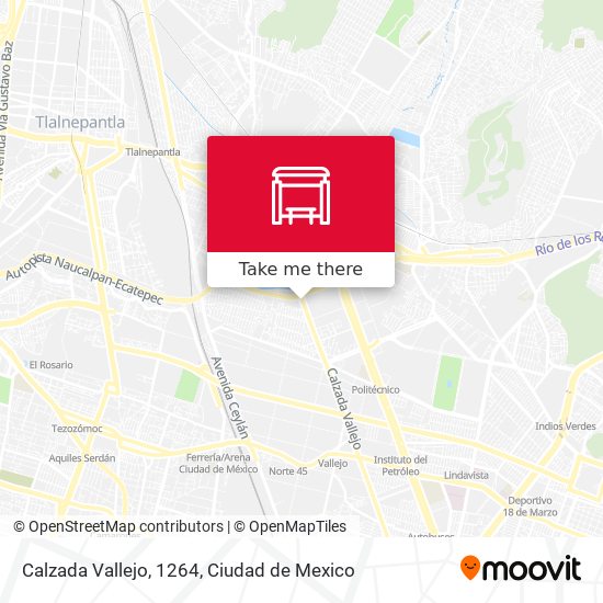 Calzada Vallejo, 1264 map