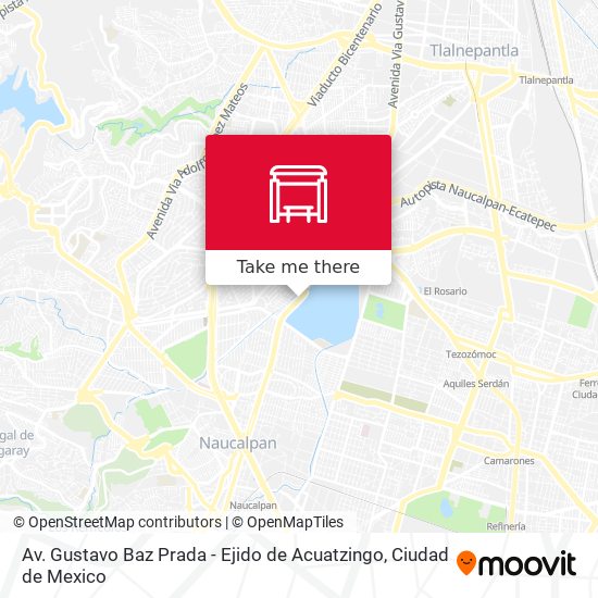 Mapa de Av. Gustavo Baz Prada - Ejido de Acuatzingo