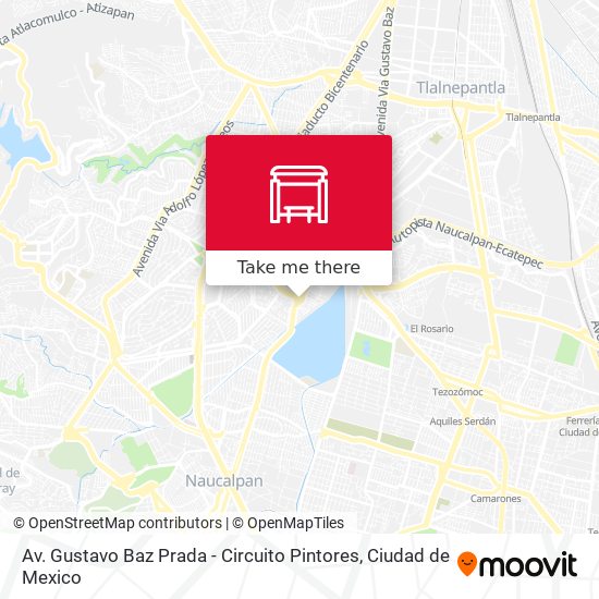 Av. Gustavo Baz Prada - Circuito Pintores map