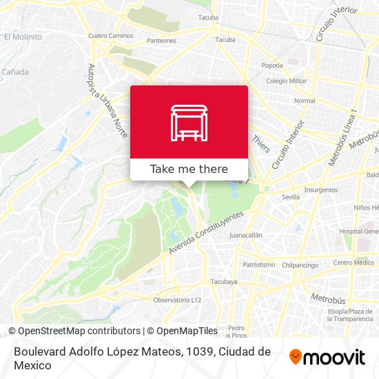 Mapa de Boulevard Adolfo López Mateos, 1039