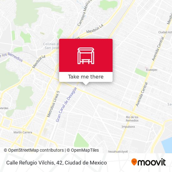 Mapa de Calle Refugio Vilchis, 42