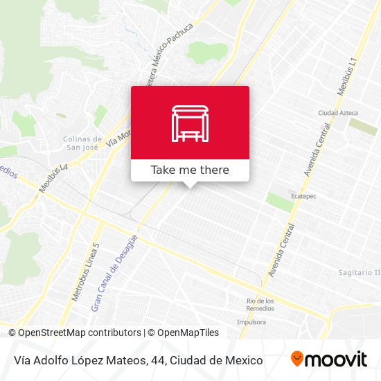 Mapa de Vía Adolfo López Mateos, 44
