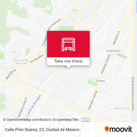 Mapa de Calle Pino Suárez, 23
