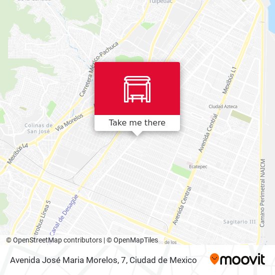 Mapa de Avenida José Maria Morelos, 7