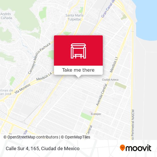 Calle Sur 4, 165 map