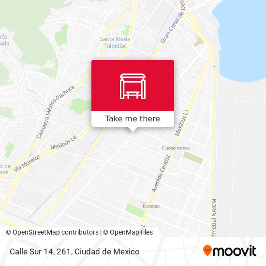 Mapa de Calle Sur 14, 261