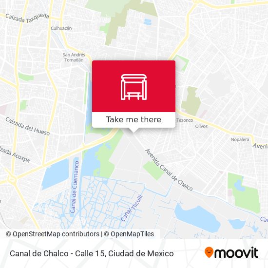 Mapa de Canal de Chalco - Calle 15