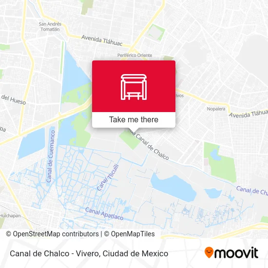 Canal de Chalco - Vivero map