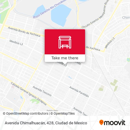 Avenida Chimalhuacán, 428 map