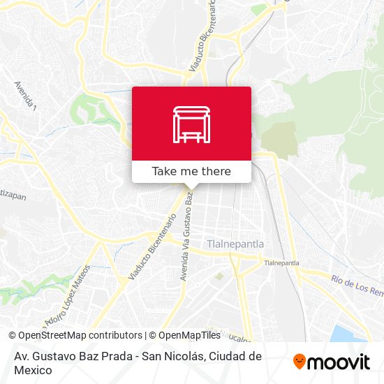 Av. Gustavo Baz Prada - San Nicolás map