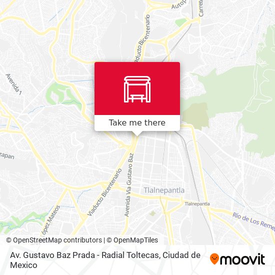 Mapa de Av. Gustavo Baz Prada - Radial Toltecas