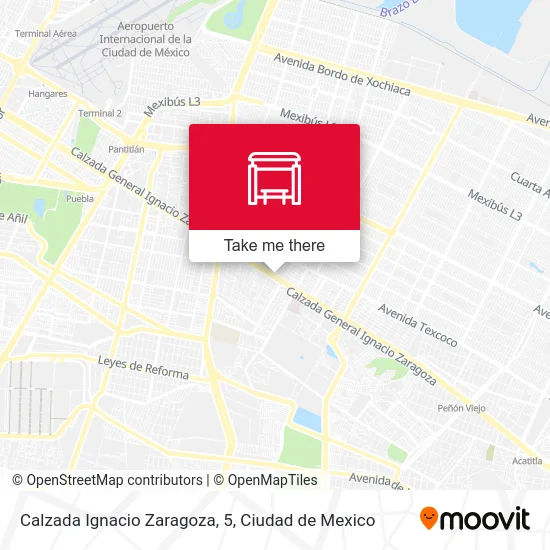 Calzada Ignacio Zaragoza, 5 map