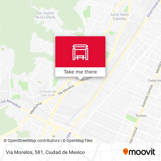 Mapa de Vía Morelos, 581
