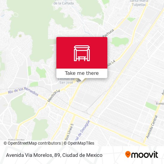 Mapa de Avenida Via Morelos, 89