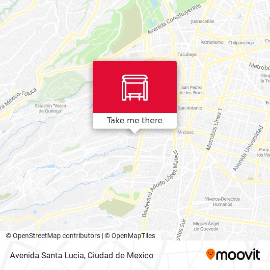 Avenida Santa Lucia map