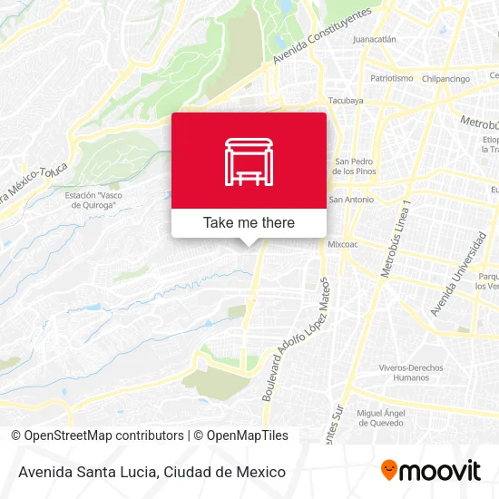 Avenida Santa Lucia map