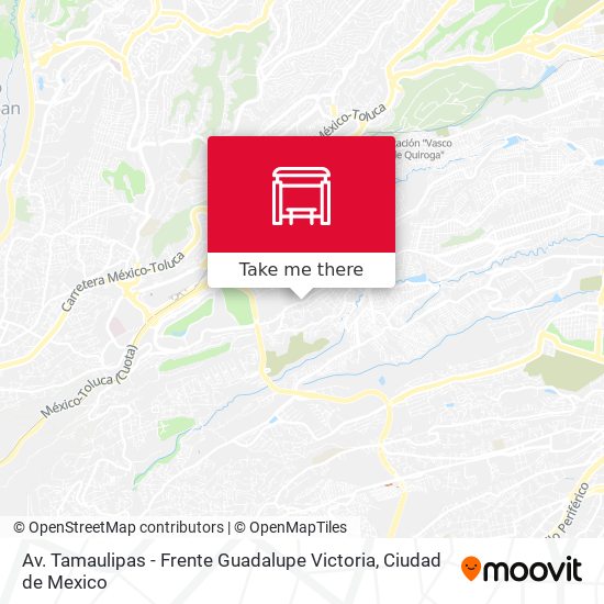 Av. Tamaulipas - Frente Guadalupe Victoria map