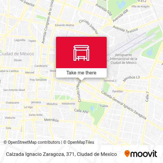 Calzada Ignacio Zaragoza, 371 map