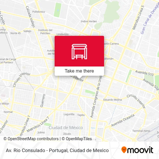 Av. Rio Consulado - Portugal map