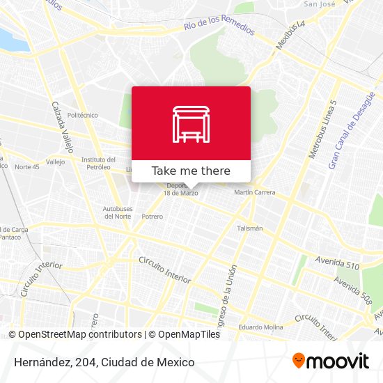 Hernández, 204 map