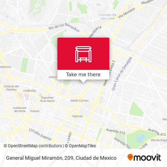 General Miguel Miramón, 209 map