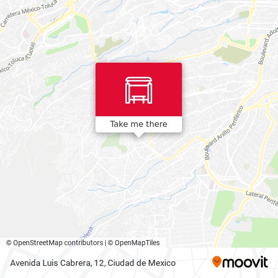 Mapa de Avenida Luis Cabrera, 12