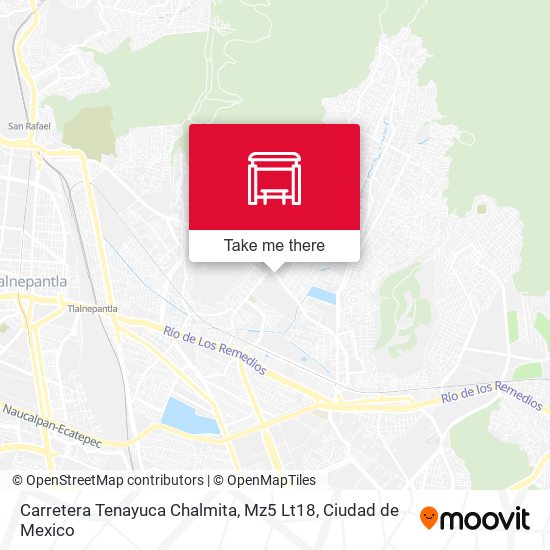 Carretera Tenayuca Chalmita, Mz5 Lt18 map