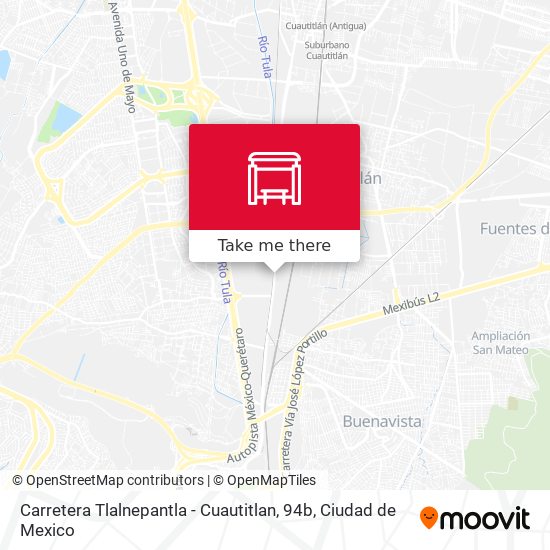 Mapa de Carretera Tlalnepantla - Cuautitlan, 94b