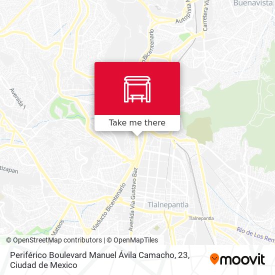 Mapa de Periférico Boulevard Manuel Ávila Camacho, 23