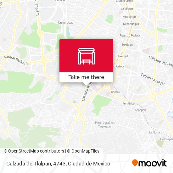 Mapa de Calzada de Tlalpan, 4743