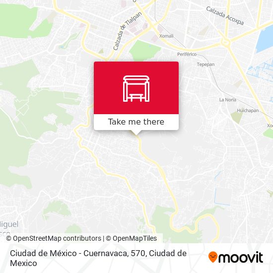 Mapa de Ciudad de México - Cuernavaca, 570