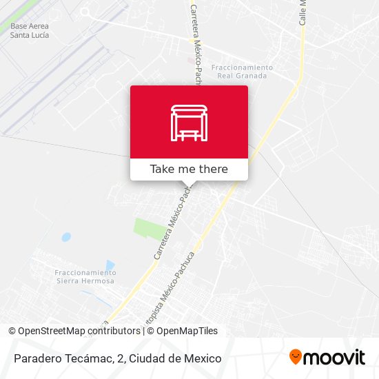 Mapa de Paradero Tecámac, 2