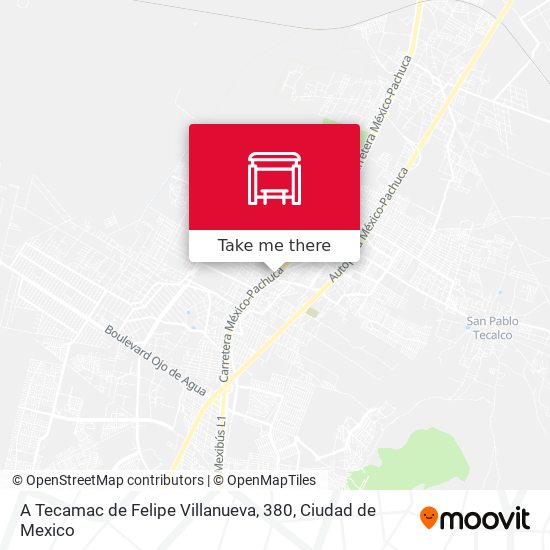 A Tecamac de Felipe Villanueva, 380 map