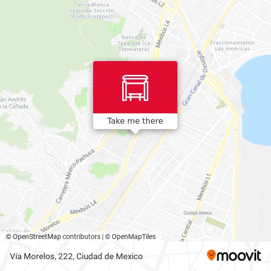 Vía Morelos, 222 map