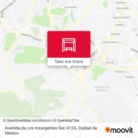 Avenida de Los Insurgentes Sur, 4124 map