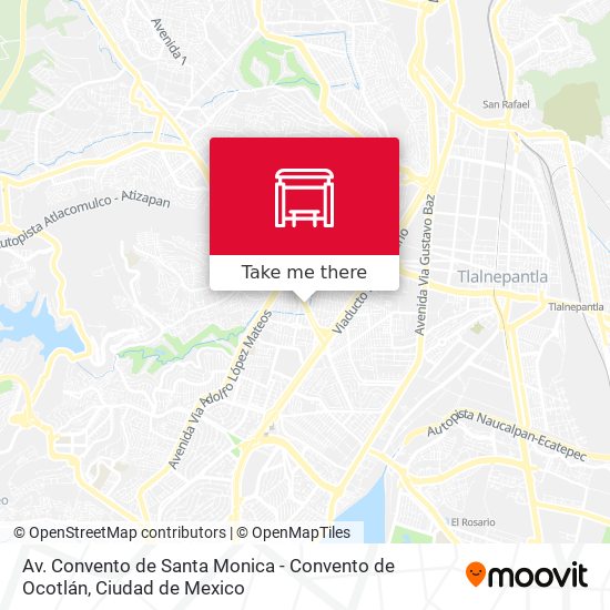 Av. Convento de Santa Monica - Convento de Ocotlán map
