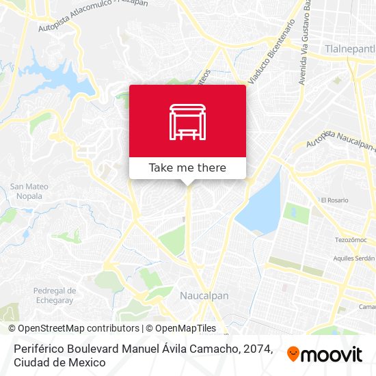 Mapa de Periférico Boulevard Manuel Ávila Camacho, 2074