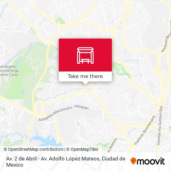 Av. 2 de Abril - Av. Adolfo López Mateos map