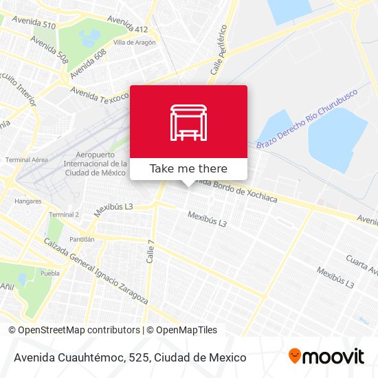 Avenida Cuauhtémoc, 525 map