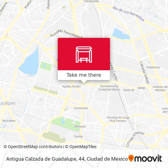 Antigua Calzada de Guadalupe, 44 map