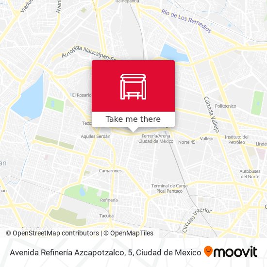Mapa de Avenida Refinería Azcapotzalco, 5