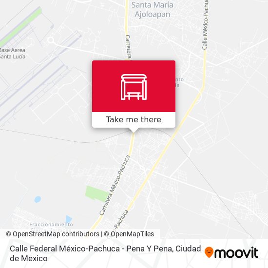 Mapa de Calle Federal México-Pachuca - Pena Y Pena