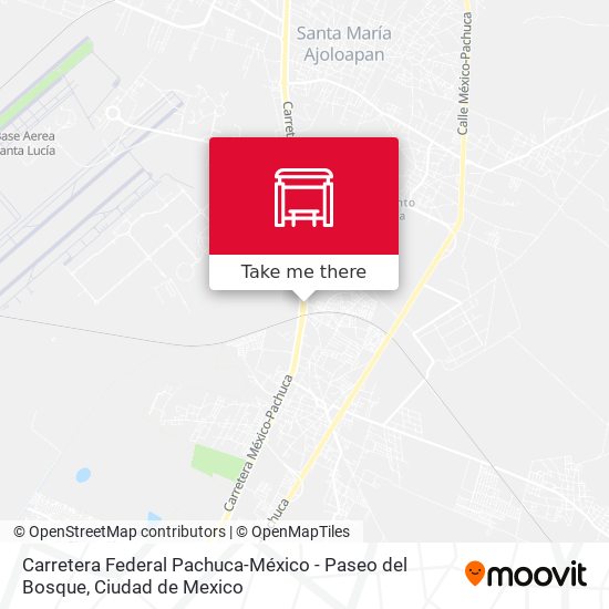 Carretera Federal Pachuca-México - Paseo del Bosque map