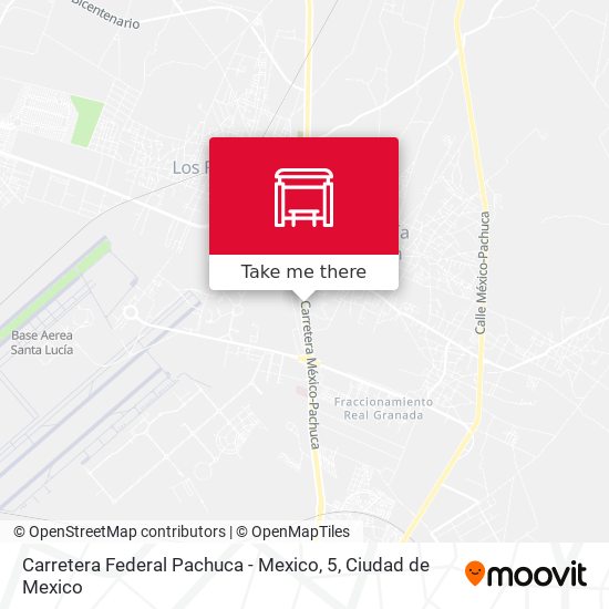 Mapa de Carretera Federal Pachuca - Mexico, 5