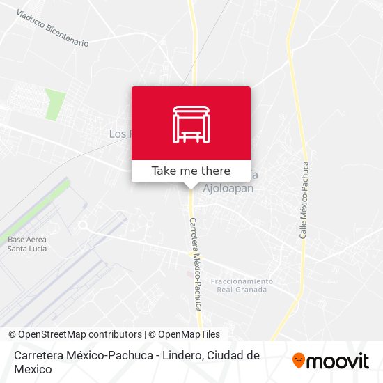Carretera México-Pachuca - Lindero map