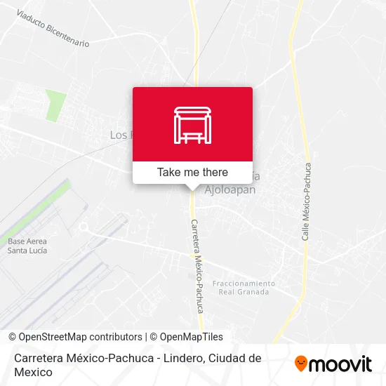 Carretera México-Pachuca - Lindero map