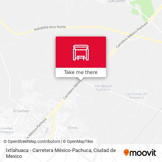 Mapa de Ixtlahuaca - Carretera México-Pachuca