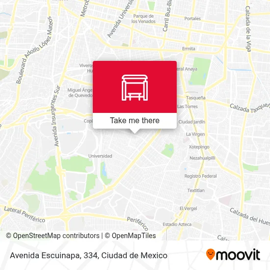 Avenida Escuinapa, 334 map