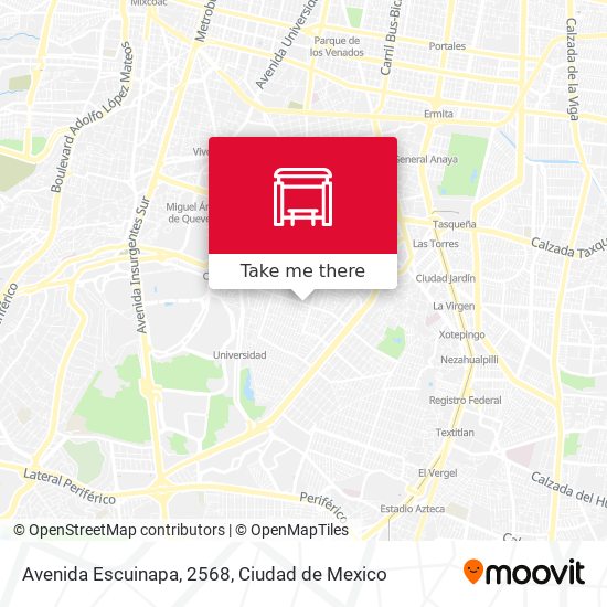Avenida Escuinapa, 2568 map